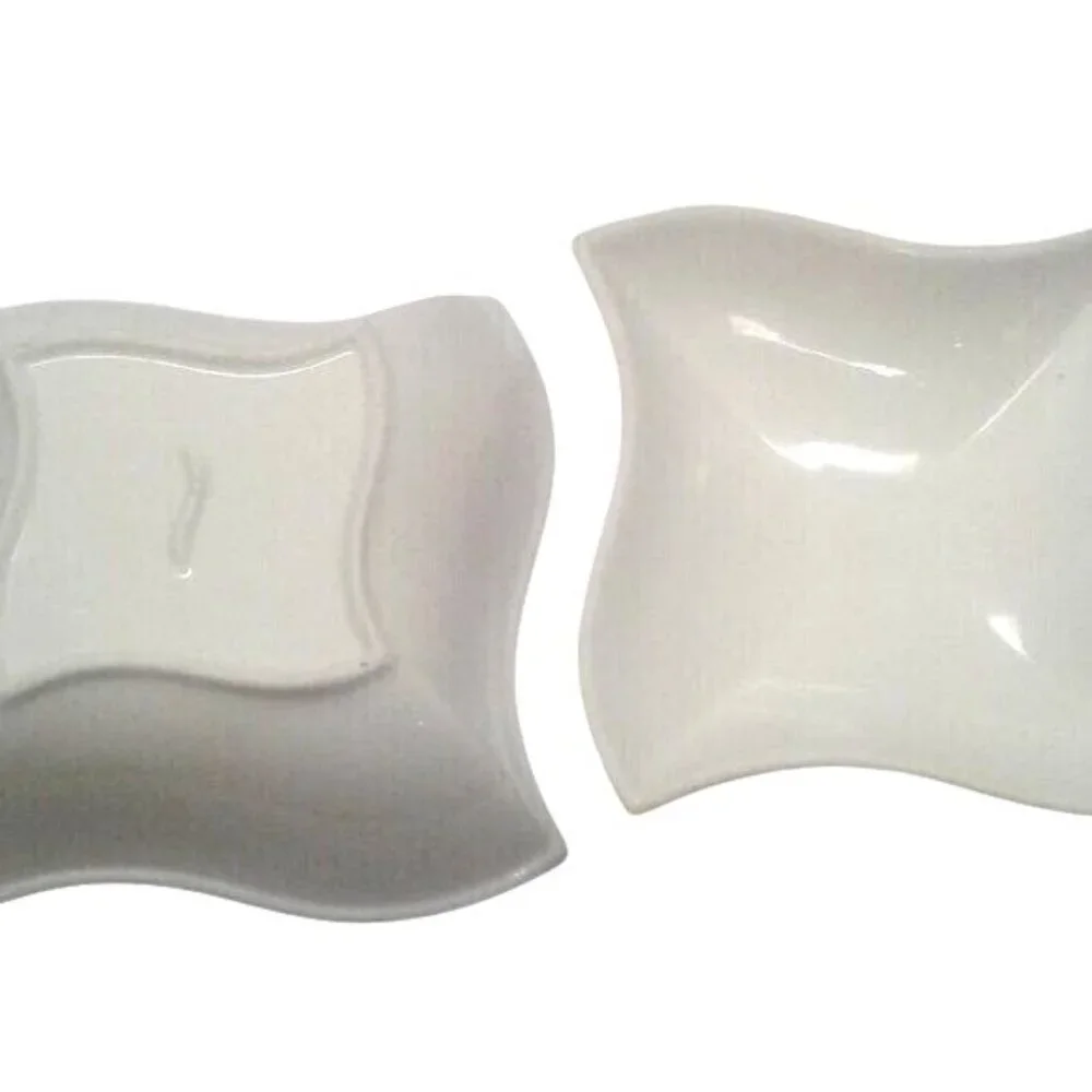Godinger Siena White Ceramic 1 quart Covered Serving Dish Lid Casserole Chafing